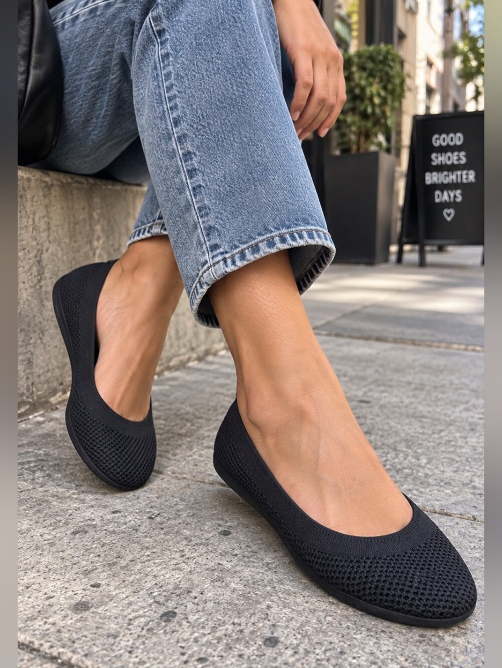 Allbirds Knit Women’s Ballet Flats 9.5 Slip-On Wool Comfort